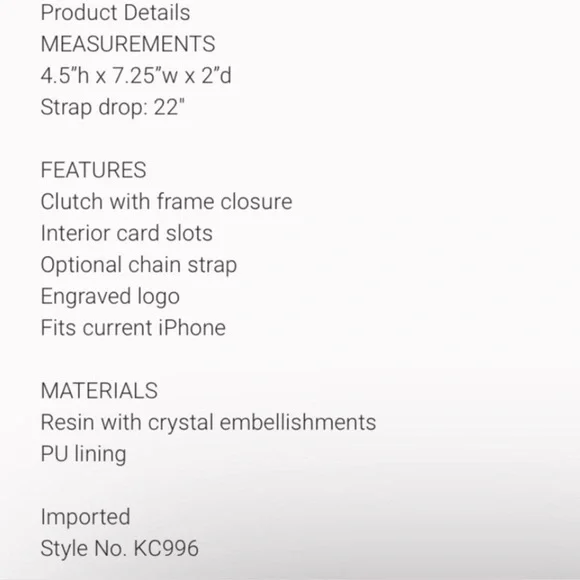 RARE NWT Unopened Kate Spade “Perfect Match” Matchbox Embellished Resin Clutch - Picture 11 of 12